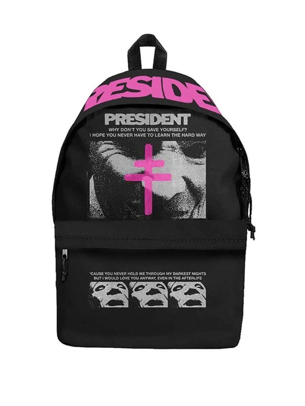 PRESIDENT DAYPACK BAND BACKPACK PINK & BLACK